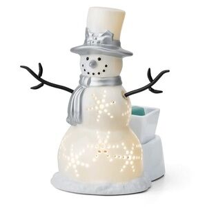 Scentsy SPARKLING SNOWMAN Warmer Holiday Christmas NIB